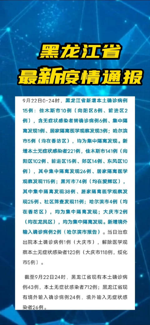 黑龙江最新疫情通报，共克时艰，抗击疫情